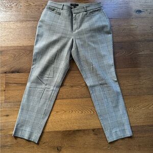 Banana Republic women’s Classic Gray Check Pants sz10